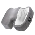 SAMSONITE Orthopedic Seat Cushion for Office Chair or Car Seat [HIGH GRADE - MEMORY FOAM] Versatile Supportive Pillow with Soft Plush Cover [2.75" THICKNESS] Gray…